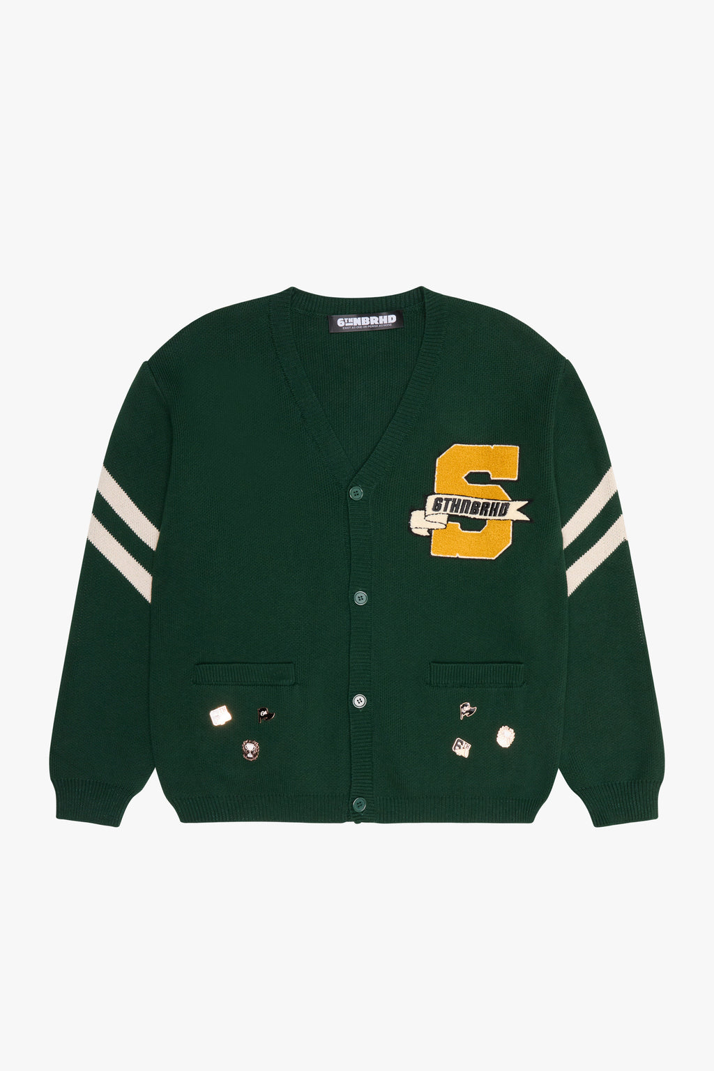 "EURO" CARDIGAN - GREEN
