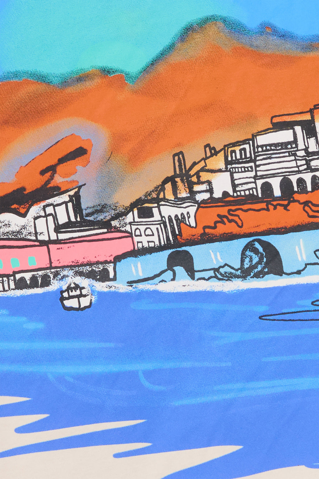 6thNBRHD TEE "BEACH CLUB" CREAM