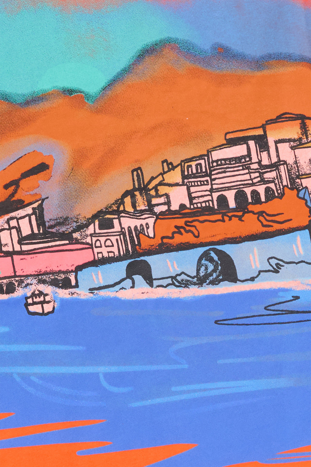 6thNBRHD TEE "BEACH CLUB" ORANGE