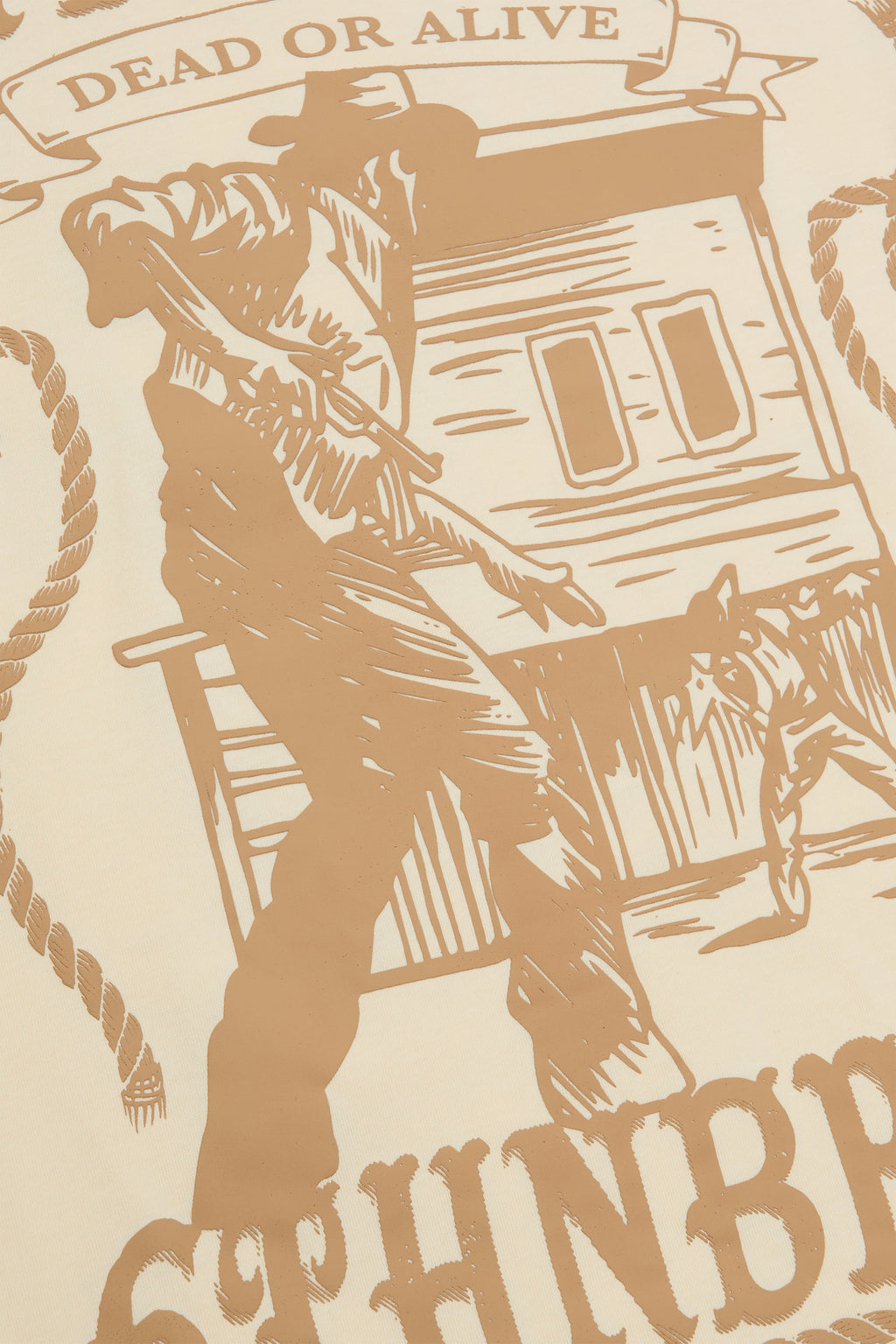 6thNBRHD TEE "CAUTION" CREAM