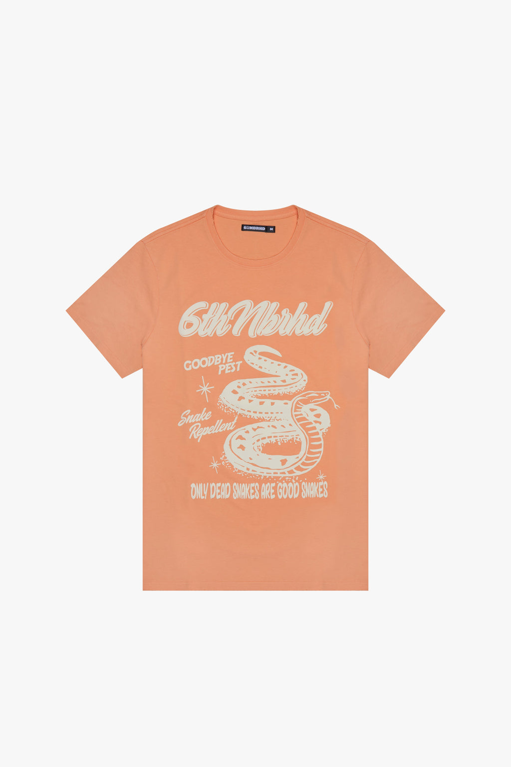 6thNBRHD TEE "GOODBYE PEST" PEACH