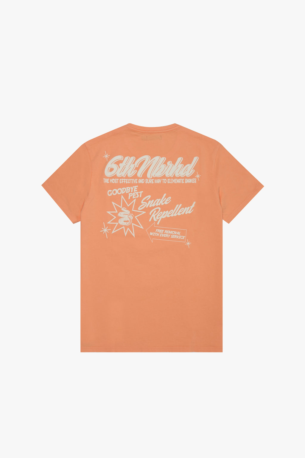 6thNBRHD TEE "GOODBYE PEST" PEACH