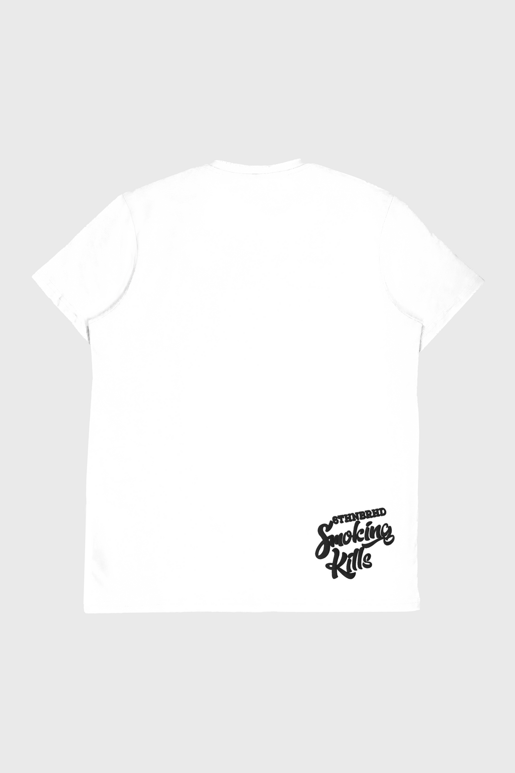 6thNBRHD TEE "NO SMOKES" WHITE