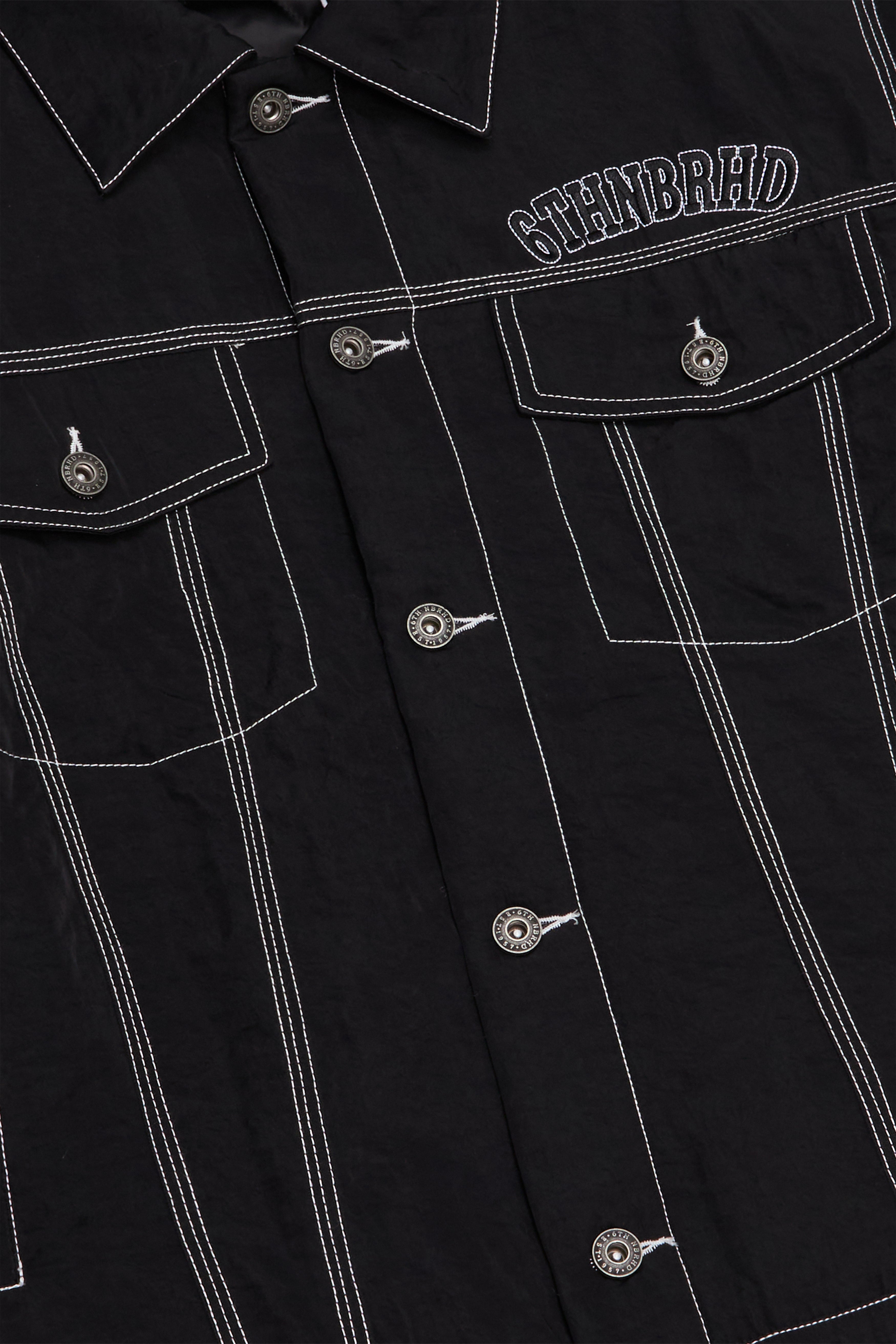 "HIDDEN" NYLON JACKET - BLACK