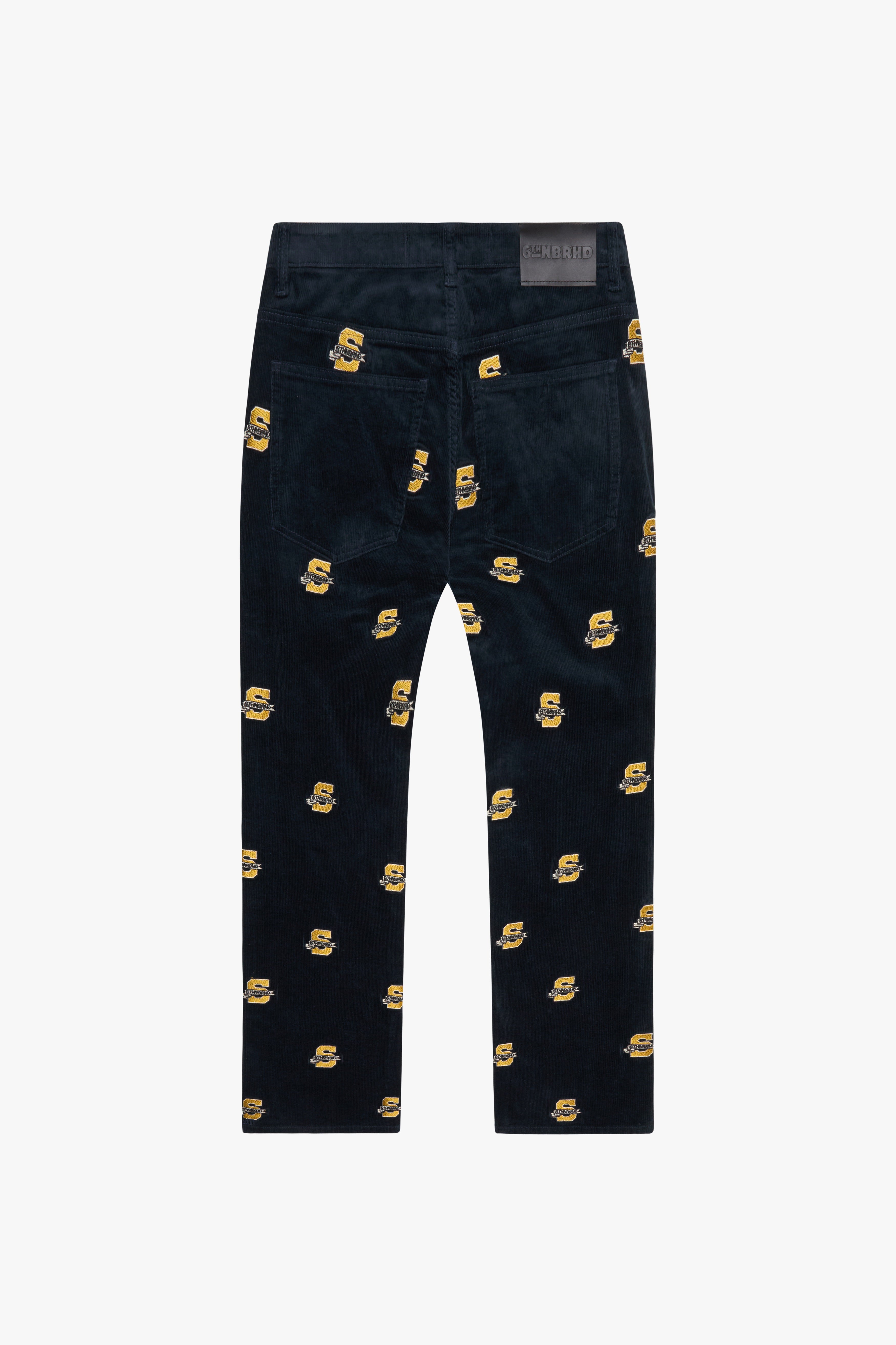 "SLACKS" CORDUROY PANTS - NAVY