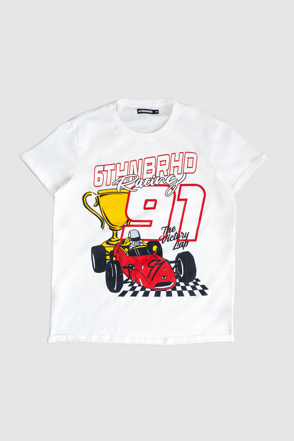 6thNBRHD TEE "DRIVEN" WHITE