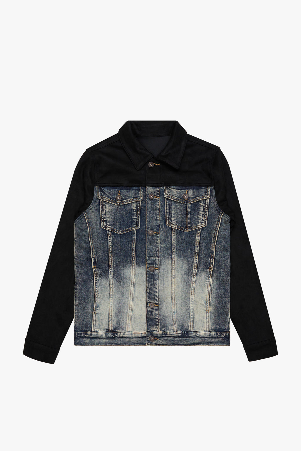 6thNBRHD JACKET "BOUNTY HUNTER" -BLUE WASH/BLACK