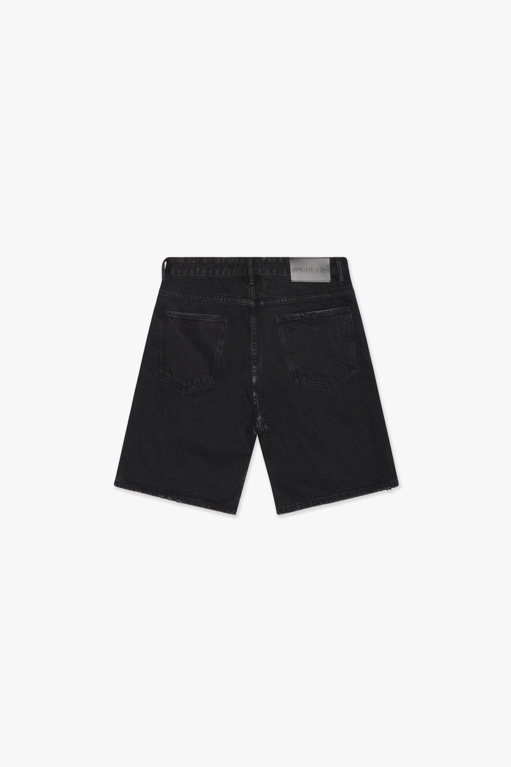 "DISTRICT" DENIM SHORTS - BLACK