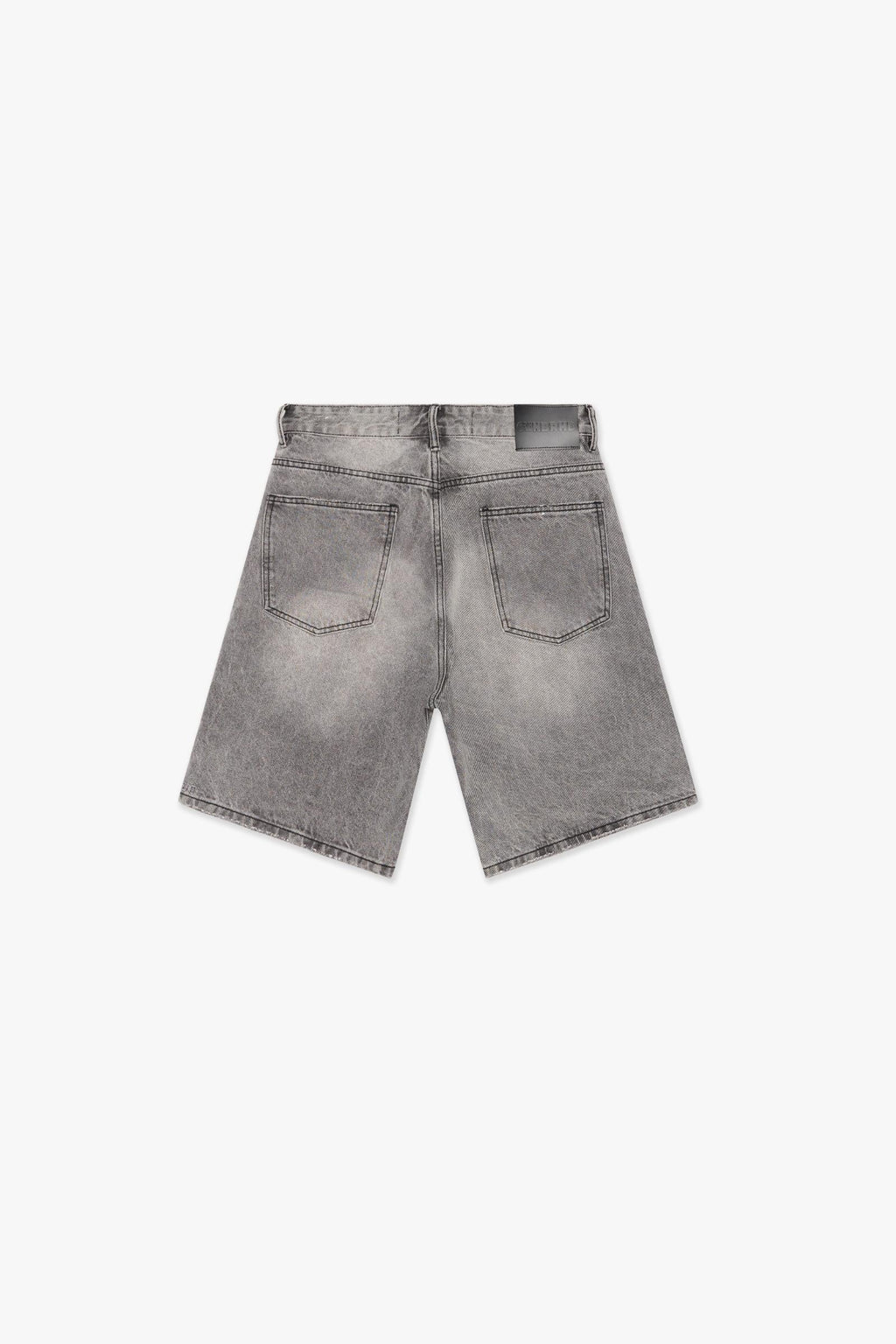 "DISTRICT" DENIM SHORTS - LIGHT GREY