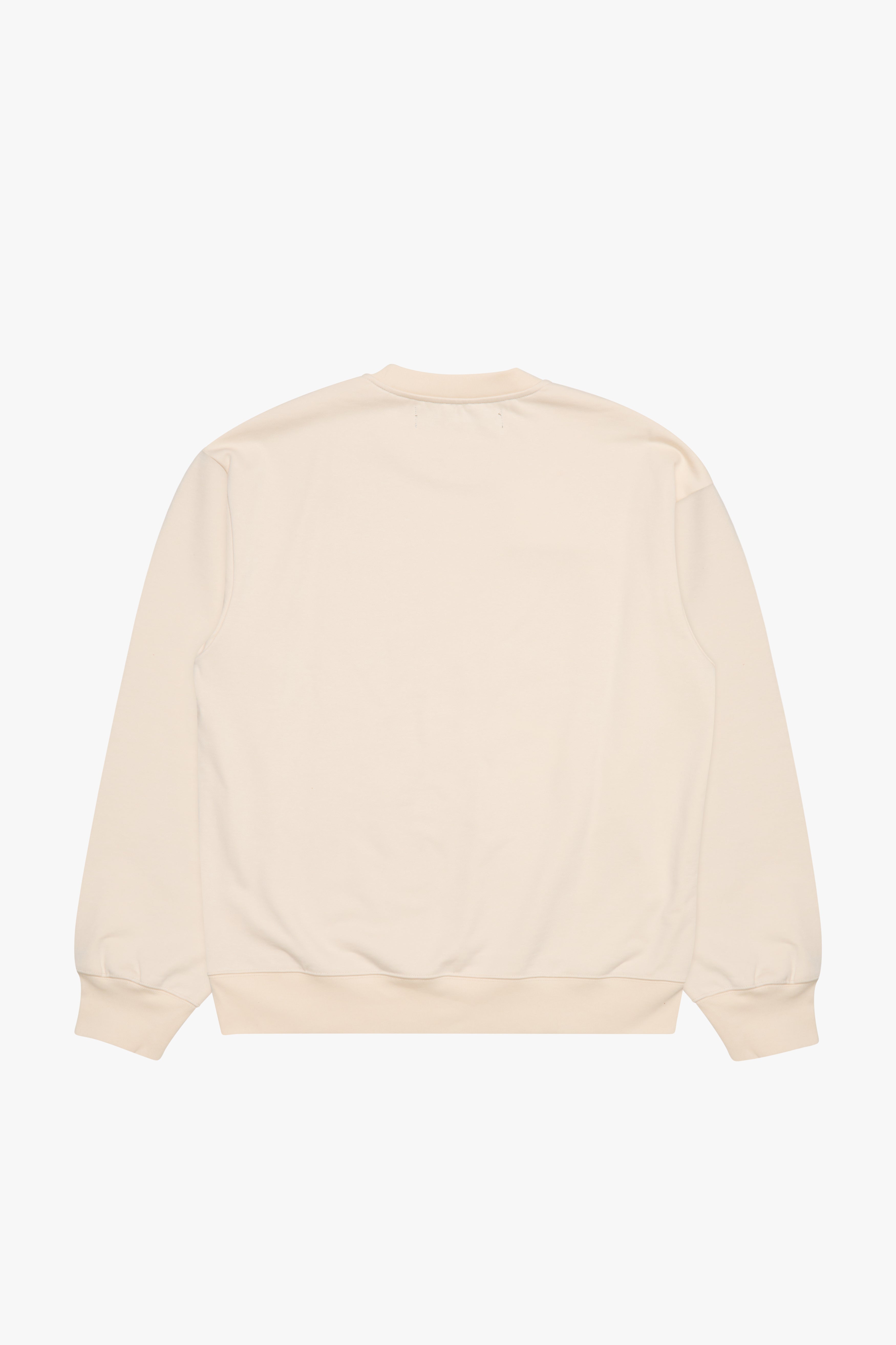 6thNBRHD CREWNECK "ESNTL 2.0" CREAM
