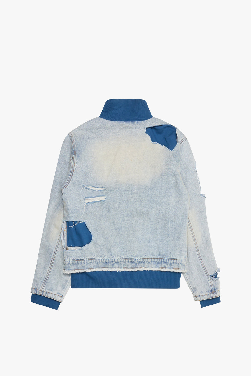 6thNBRHD JACKET "STRIPES" LIGHT WASH