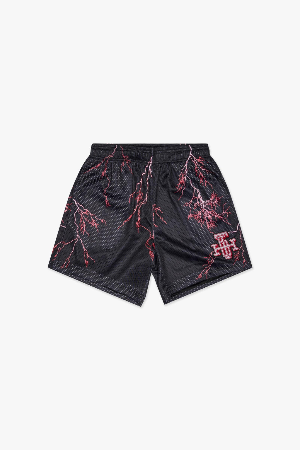"TRY-OUTS" MESH SHORTS - BLK RED