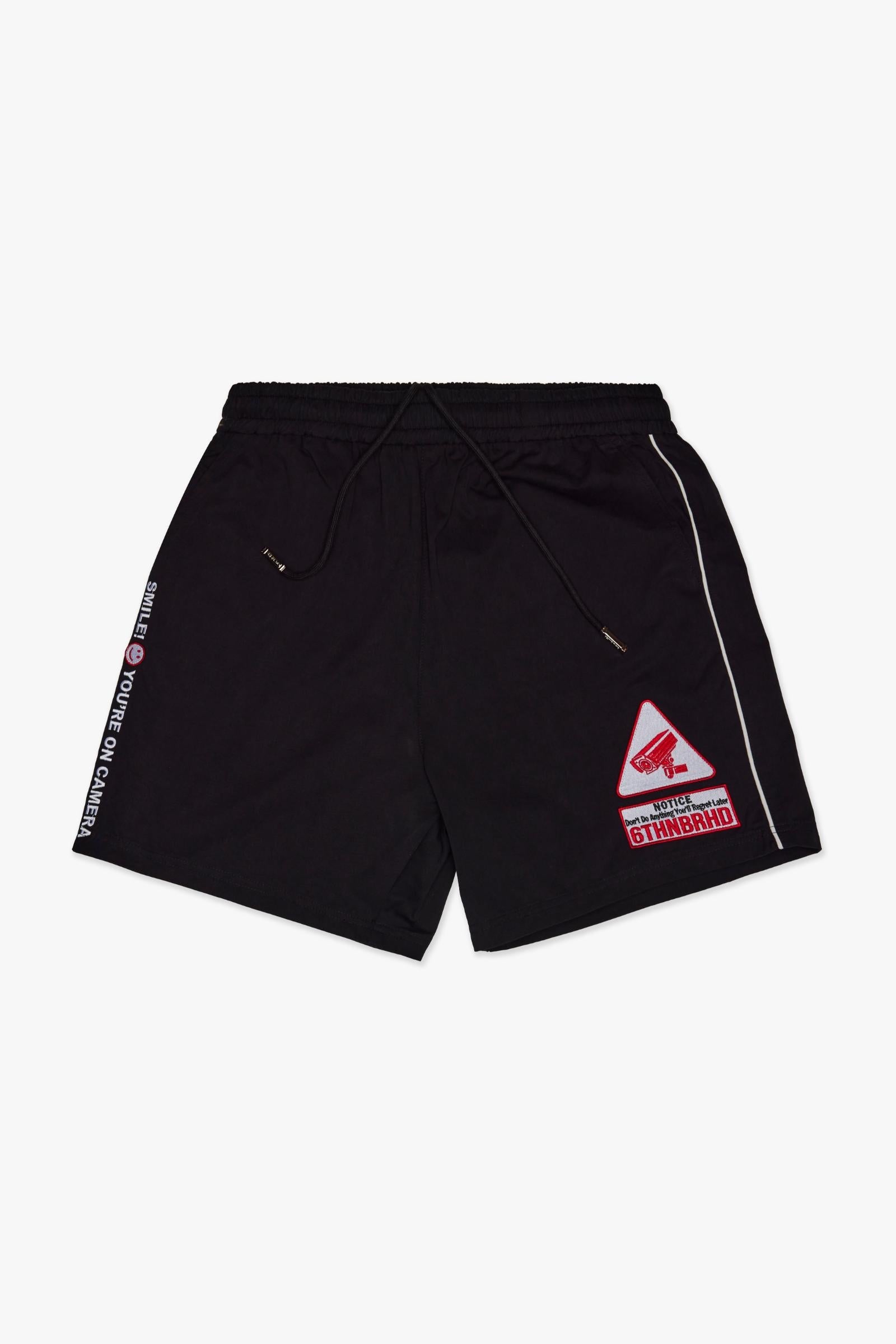 SMILE BOWLING SHORTS - BLACK