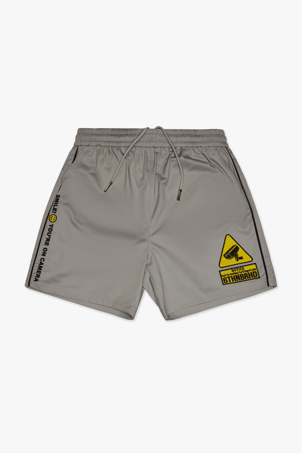 SMILE BOWLING SHORTS - GREY