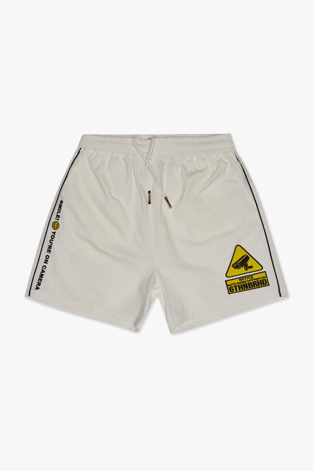 SMILE BOWLING SHORTS - WHITE