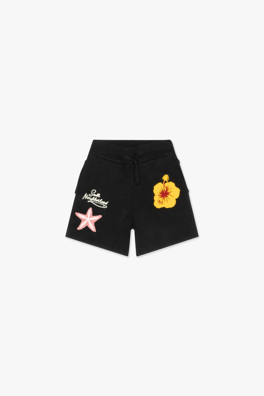 "WAVES" - SHORTS BLACK
