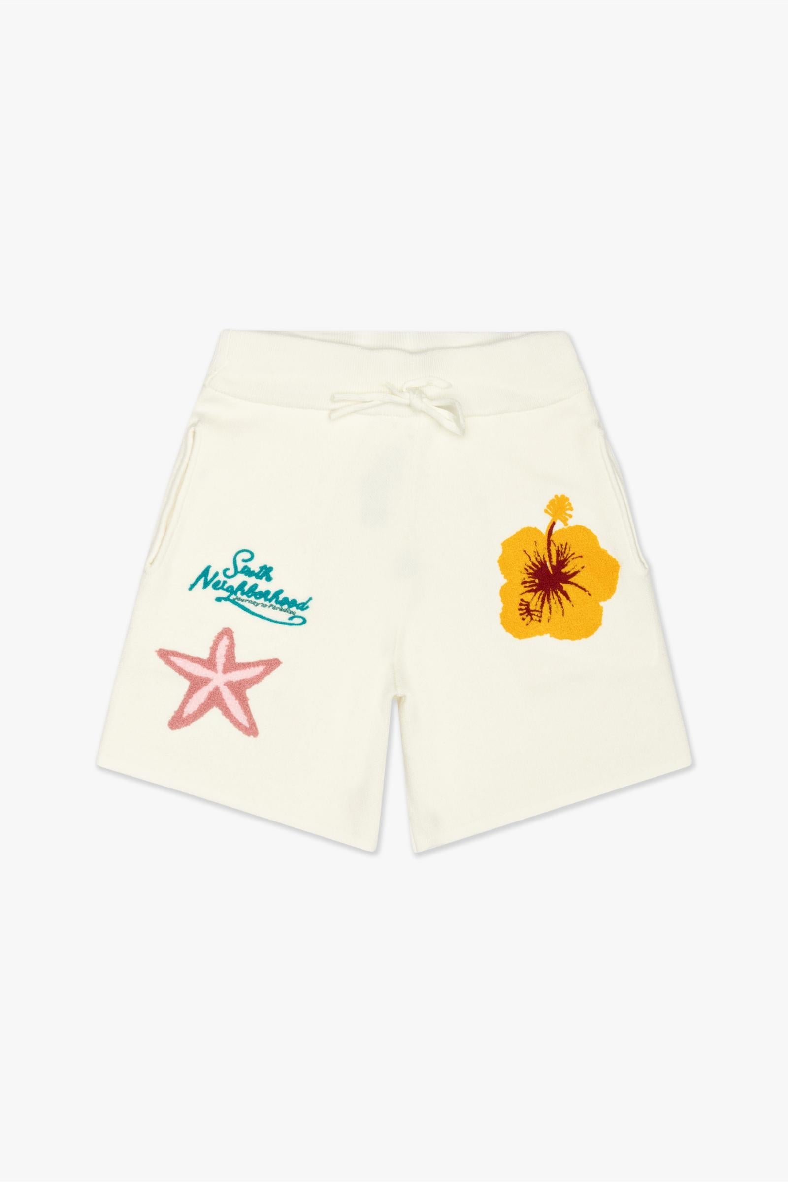 "WAVES" - SHORTS CREAM