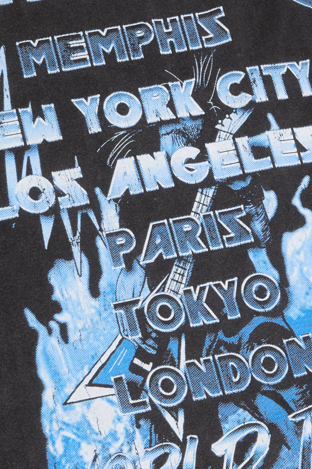 6thNBRHD TEE "WORLD TOUR" BLACK WASH