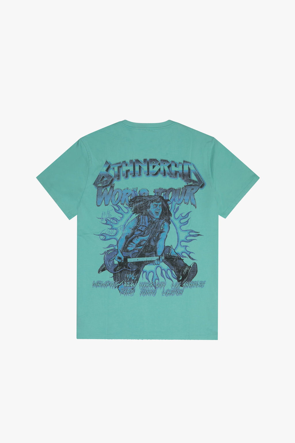 6thNBRHD TEE "HEAVY METAL" AQUA