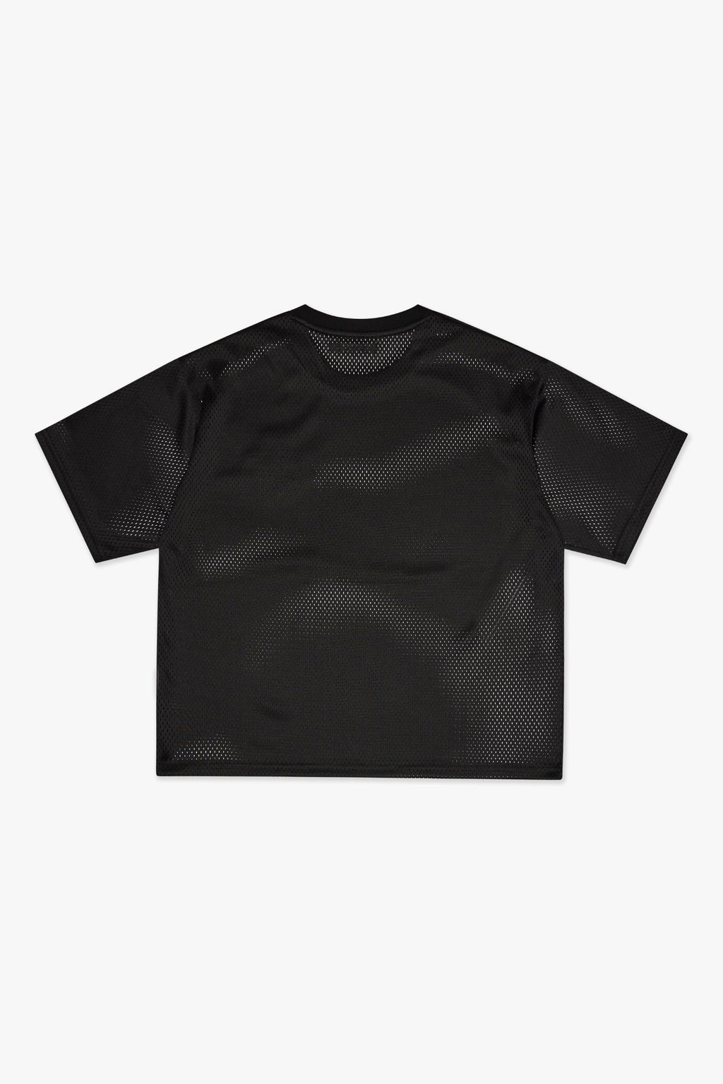 "SCRIMMAGE" BOX-FIT MESH TEE - BLACK