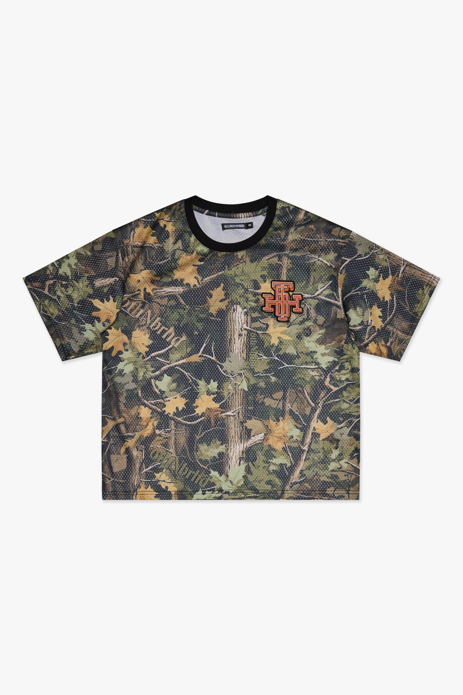 "SCRIMMAGE" BOX-FIT MESH TEE - CAMO