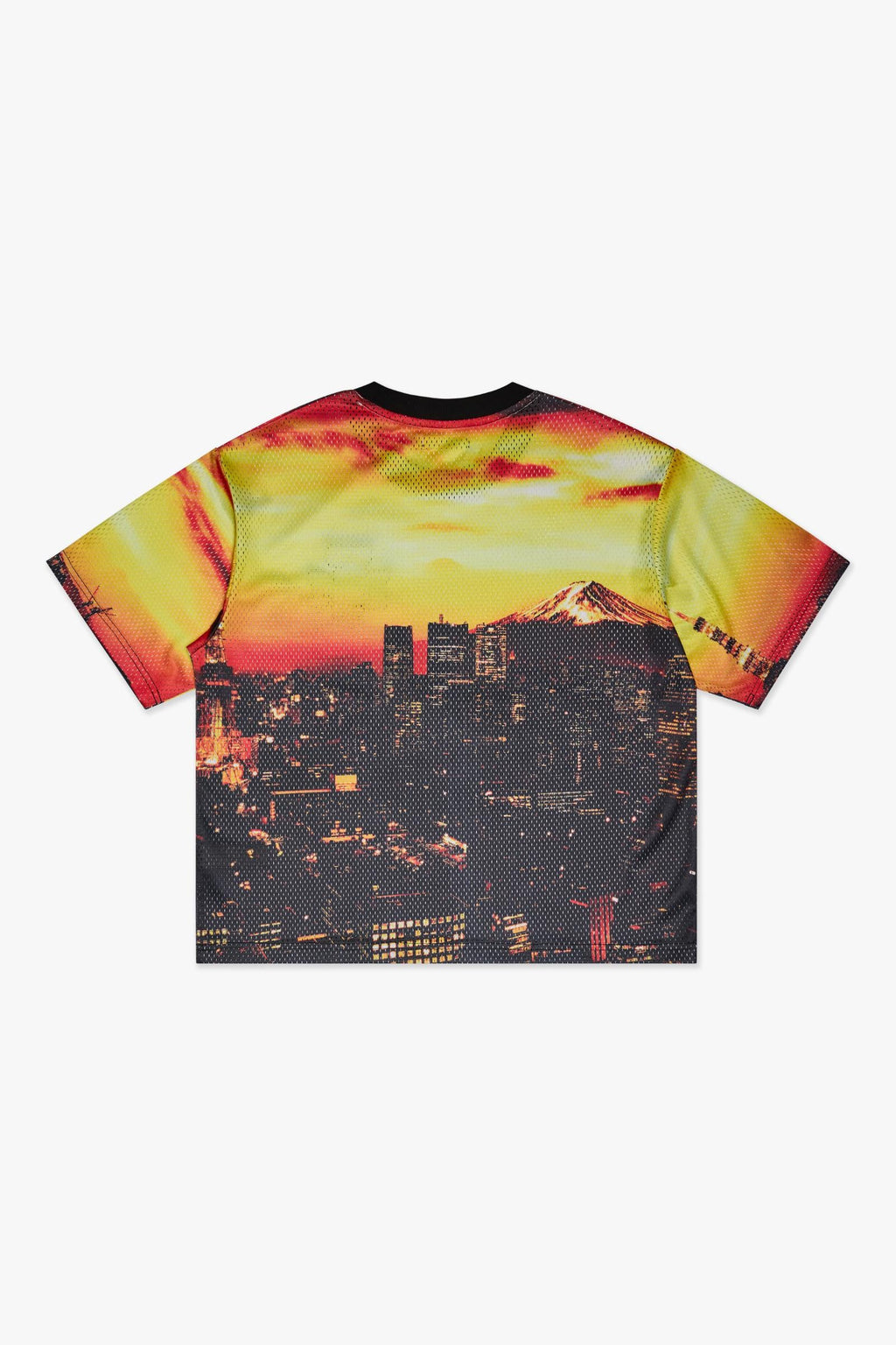 "SCRIMMAGE" BOX-FIT MESH TEE - ORG MULTI