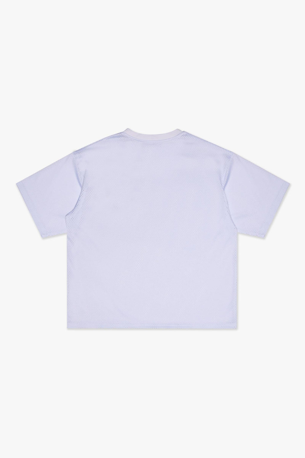 "SCRIMMAGE" BOX-FIT MESH TEE - WHITE