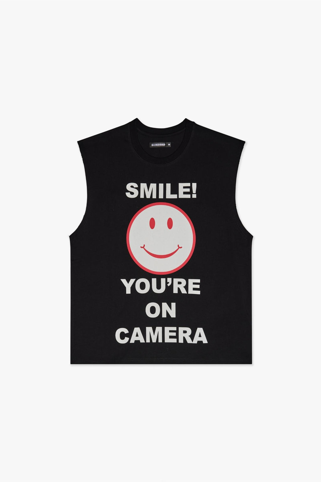 NOTICE SLEEVELESS TEE - BLACK