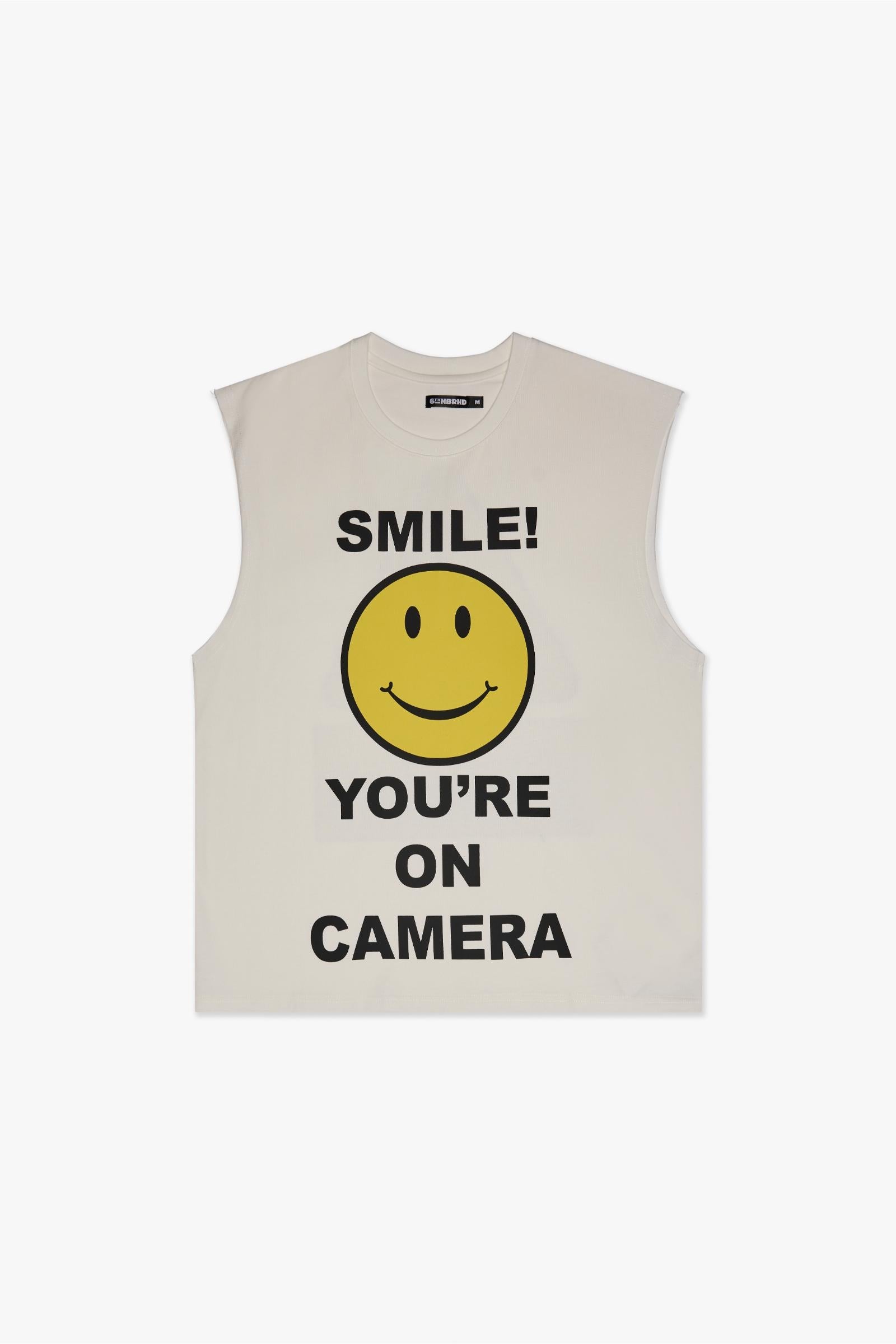 NOTICE SLEEVELESS TEE - WHITE