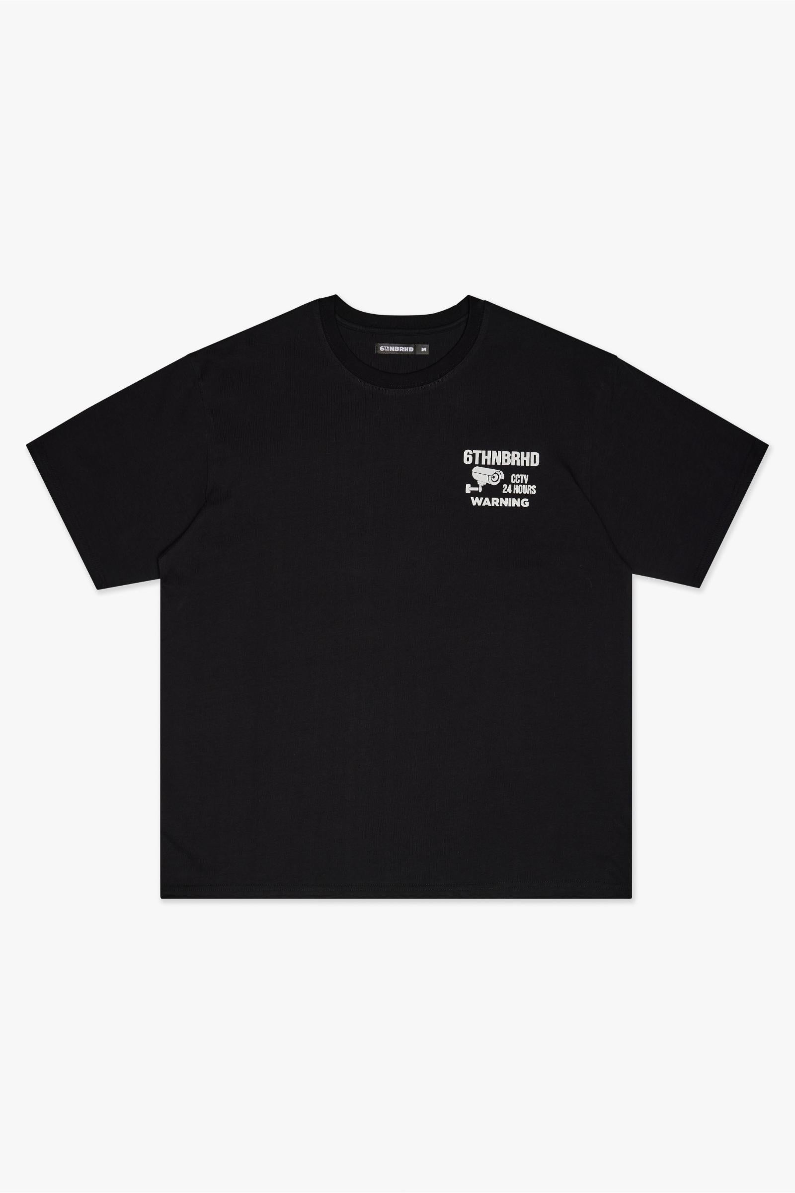 WARNING TEE - BLACK