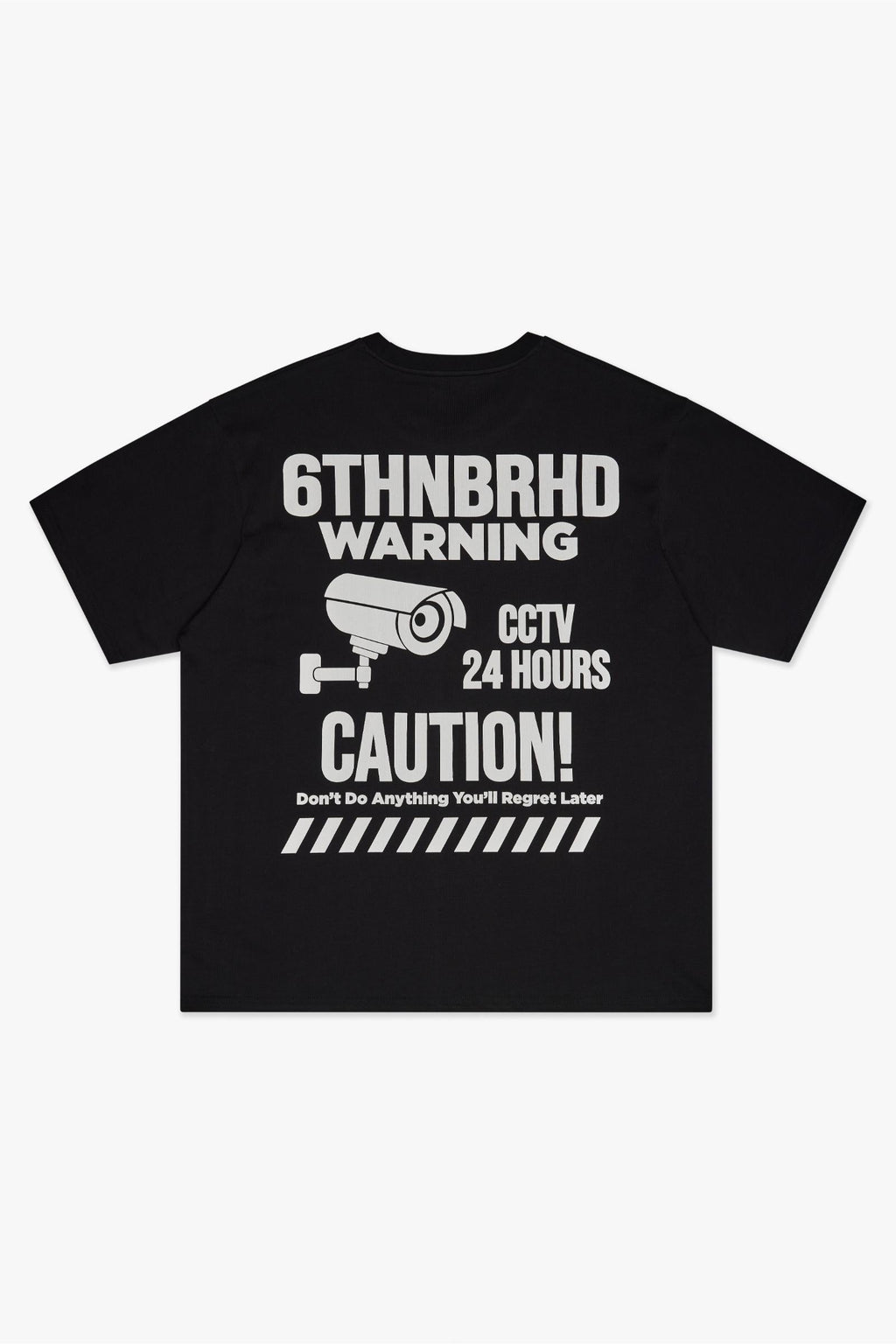 WARNING TEE - BLACK