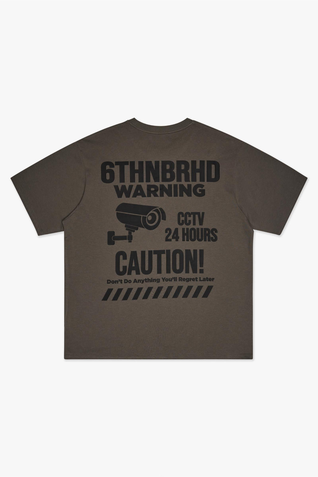 WARNING TEE - GREY