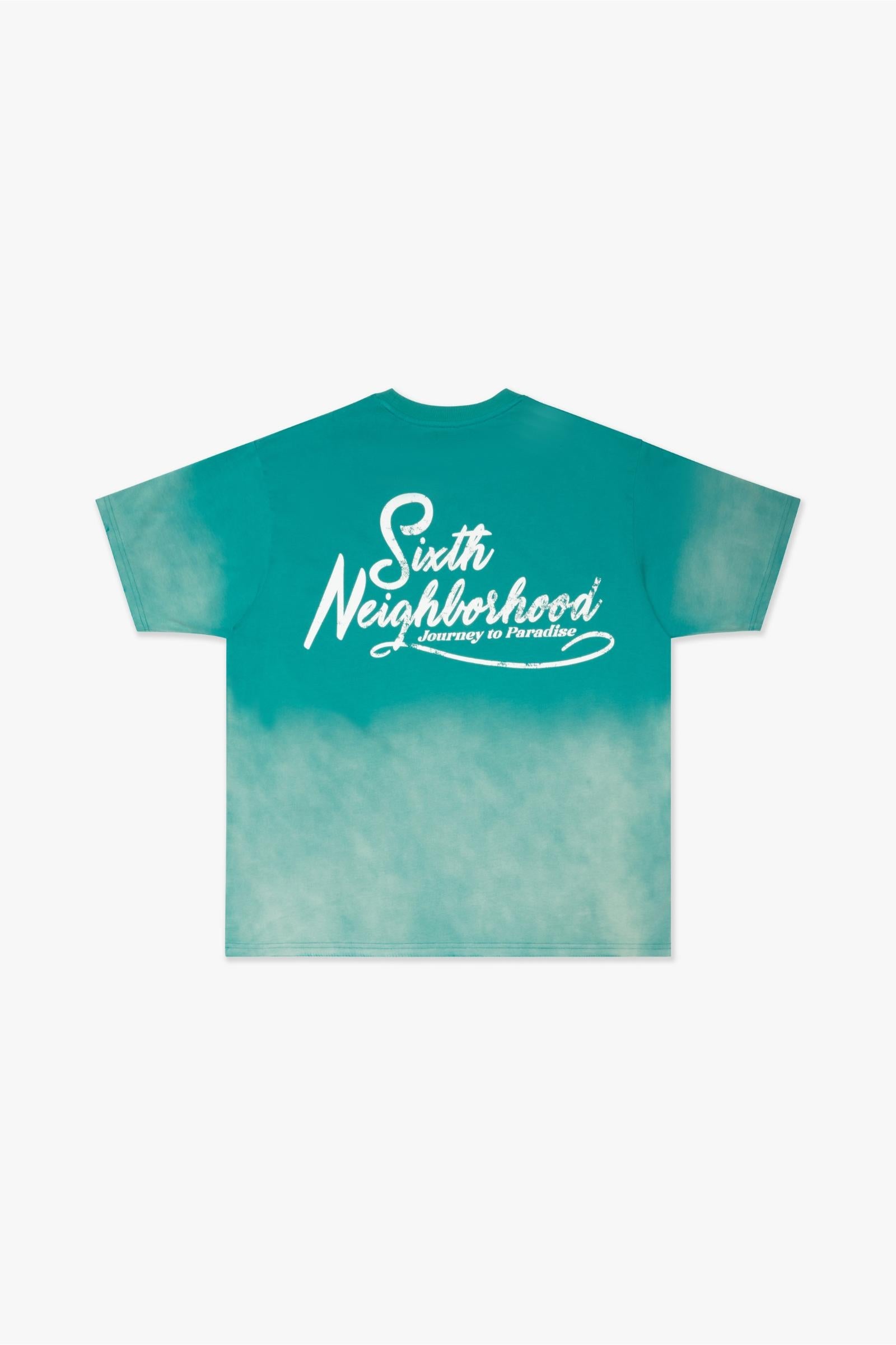"PARADISE" TEE - AQUA