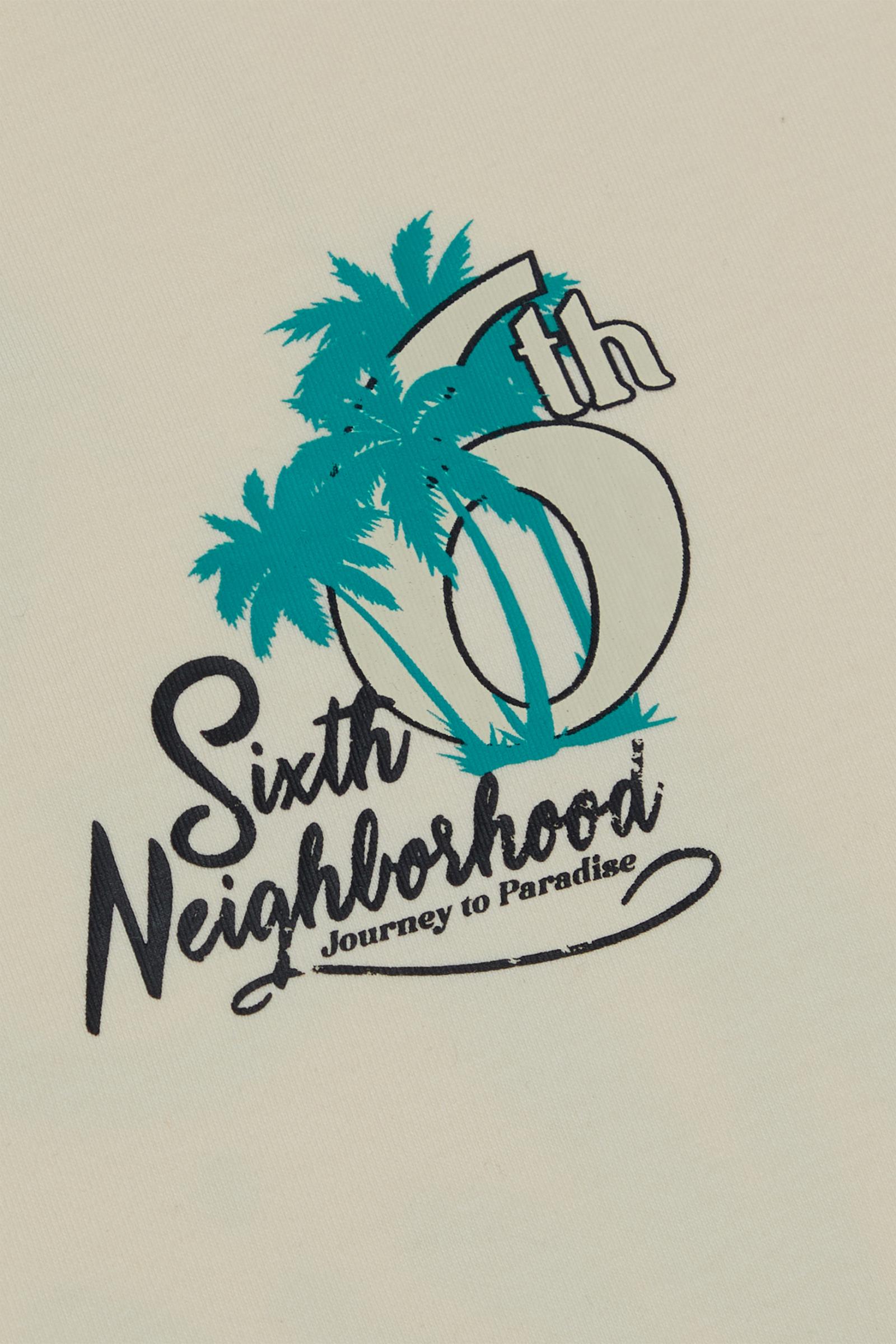 "PARADISE" TEE - CREAM