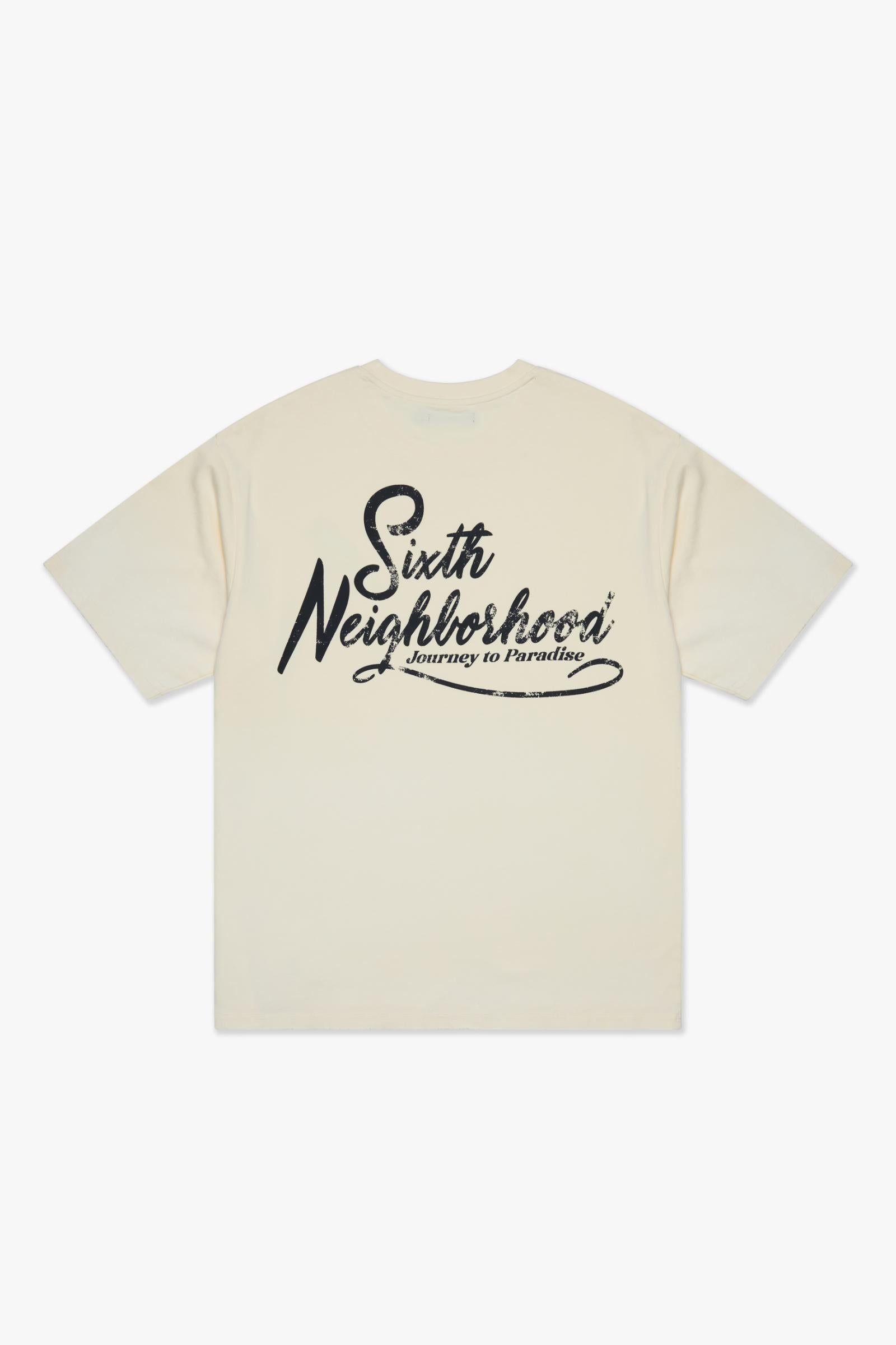 "PARADISE" TEE - CREAM