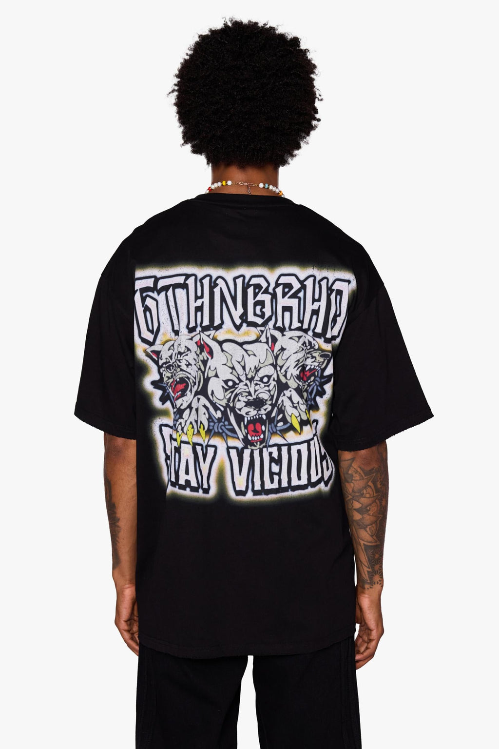 "STAY VICIOUS" TEE BLACK