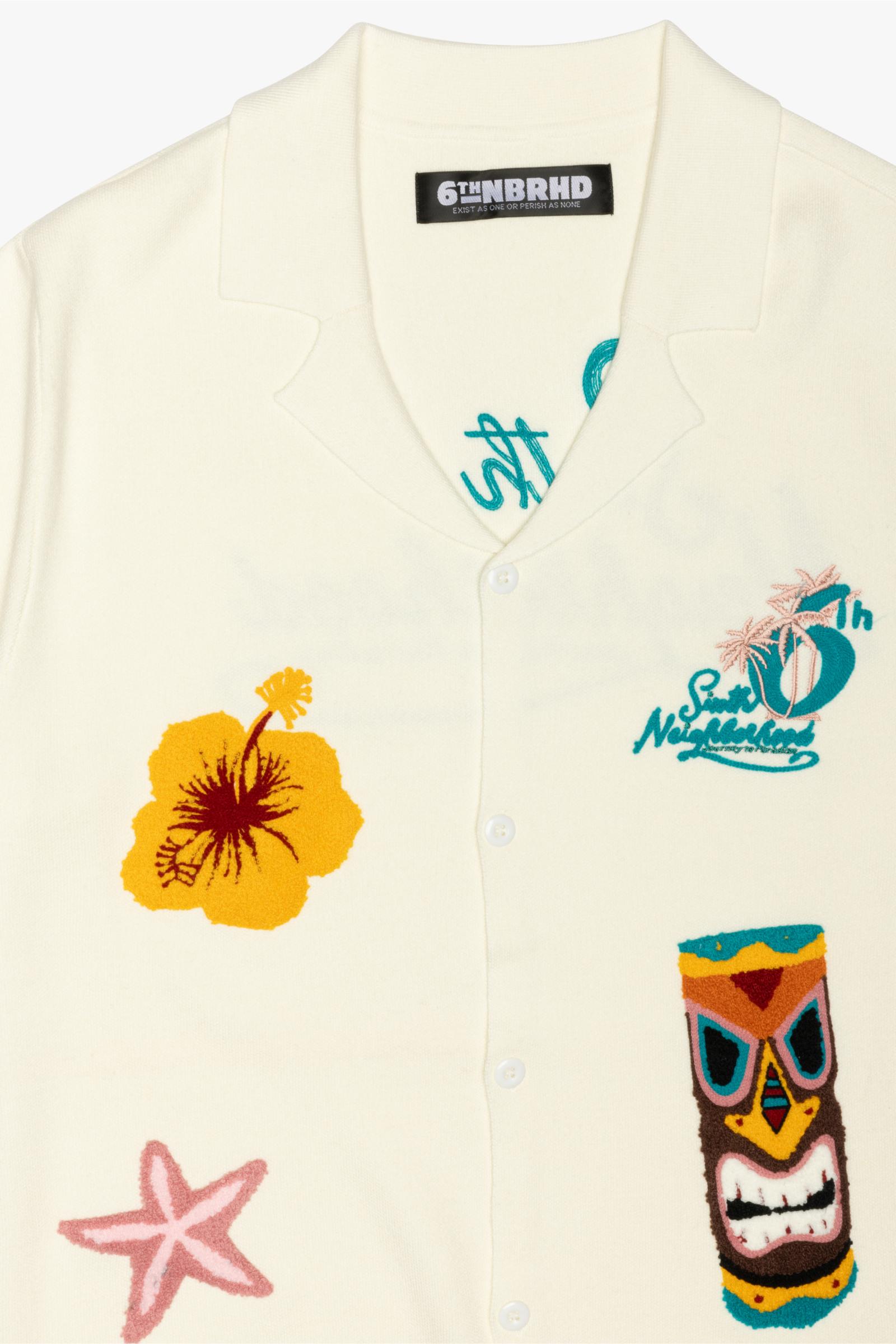 "TROPICS" - T-SHIRT CREAM