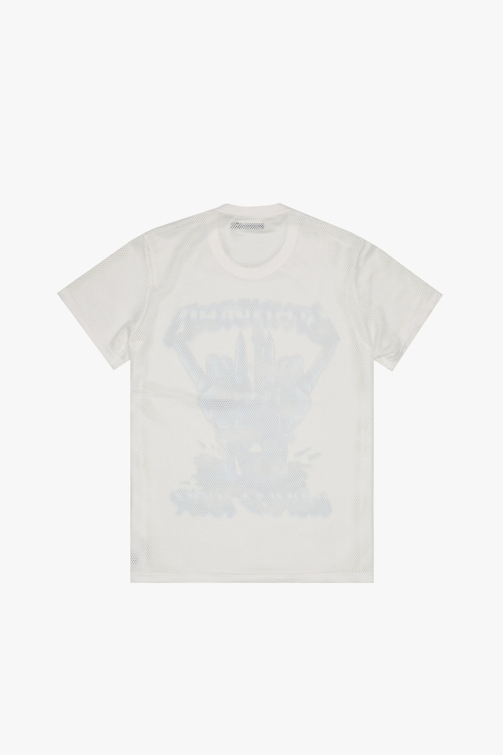 6thNBRHD MESH TEE "HARD ROCK" WHITE