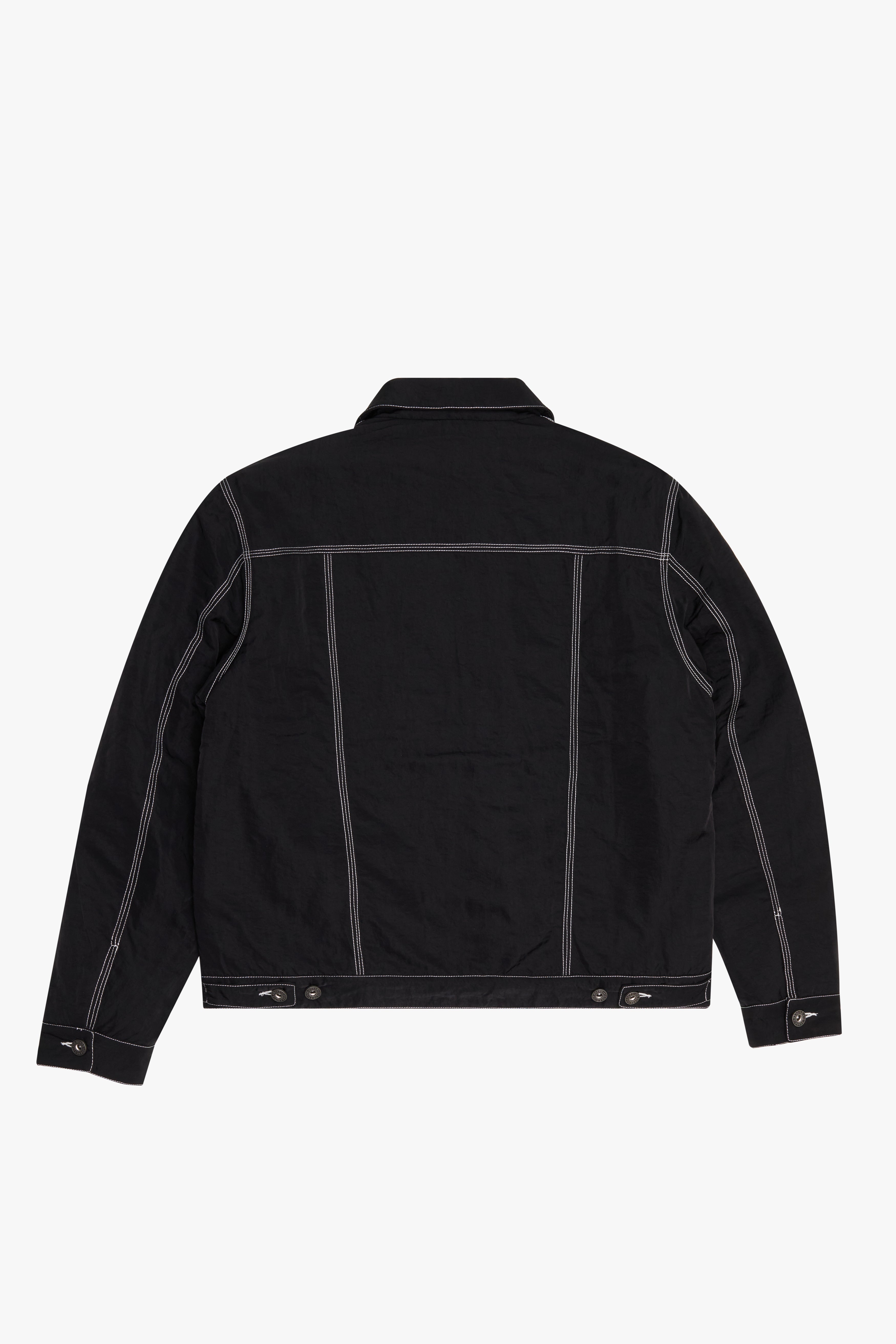 "HIDDEN" NYLON JACKET - BLACK